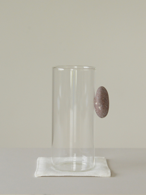 floating stone / 石付きグラス H4