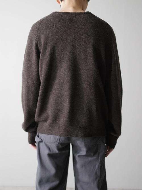 STRUCTURE URBAN WEAR 100% Lambwool V-neck knit sweater/Made in Hong Kong