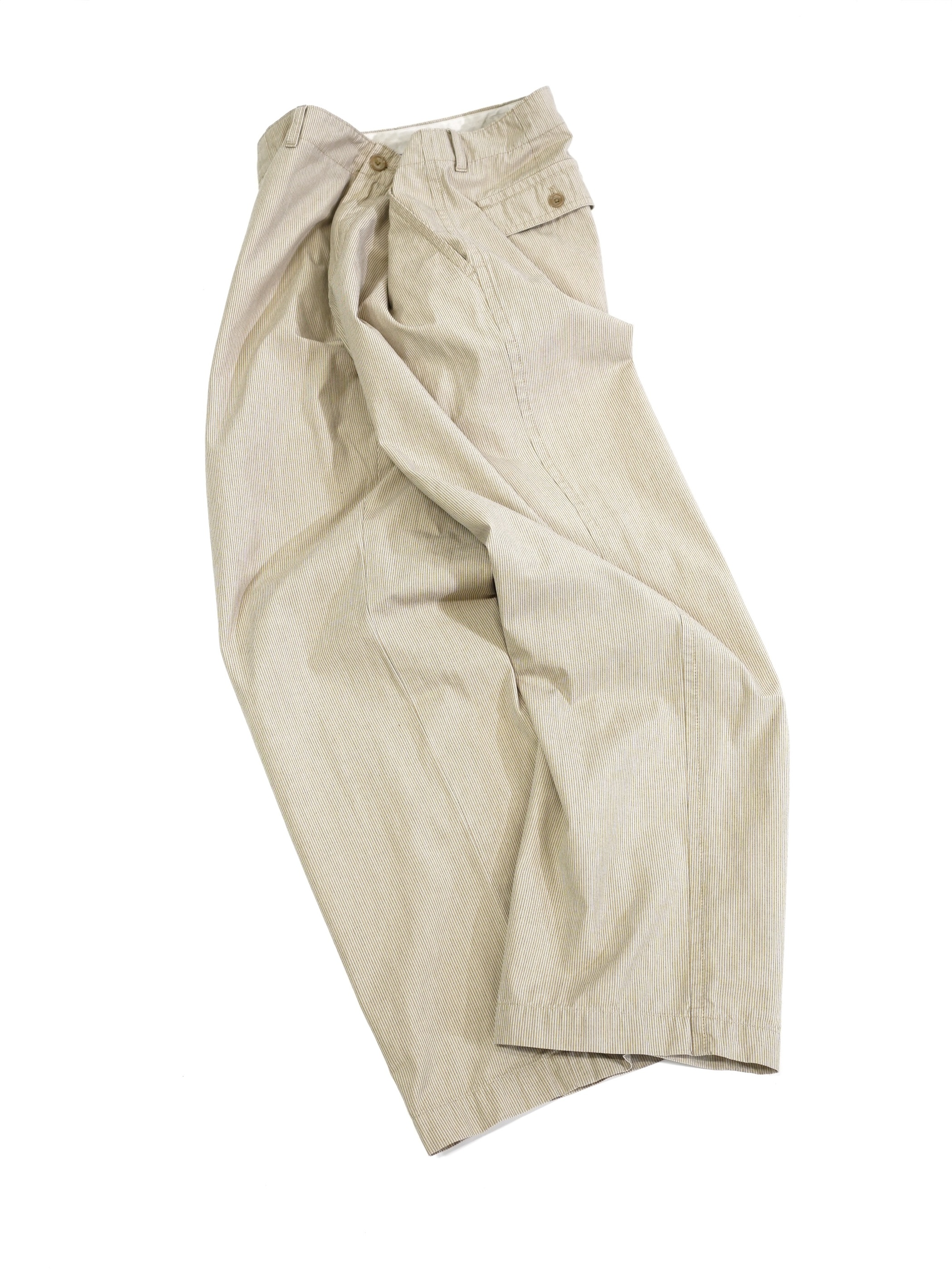 00's BANANA REPUBLIC Cotton stripe trousers / Made in India