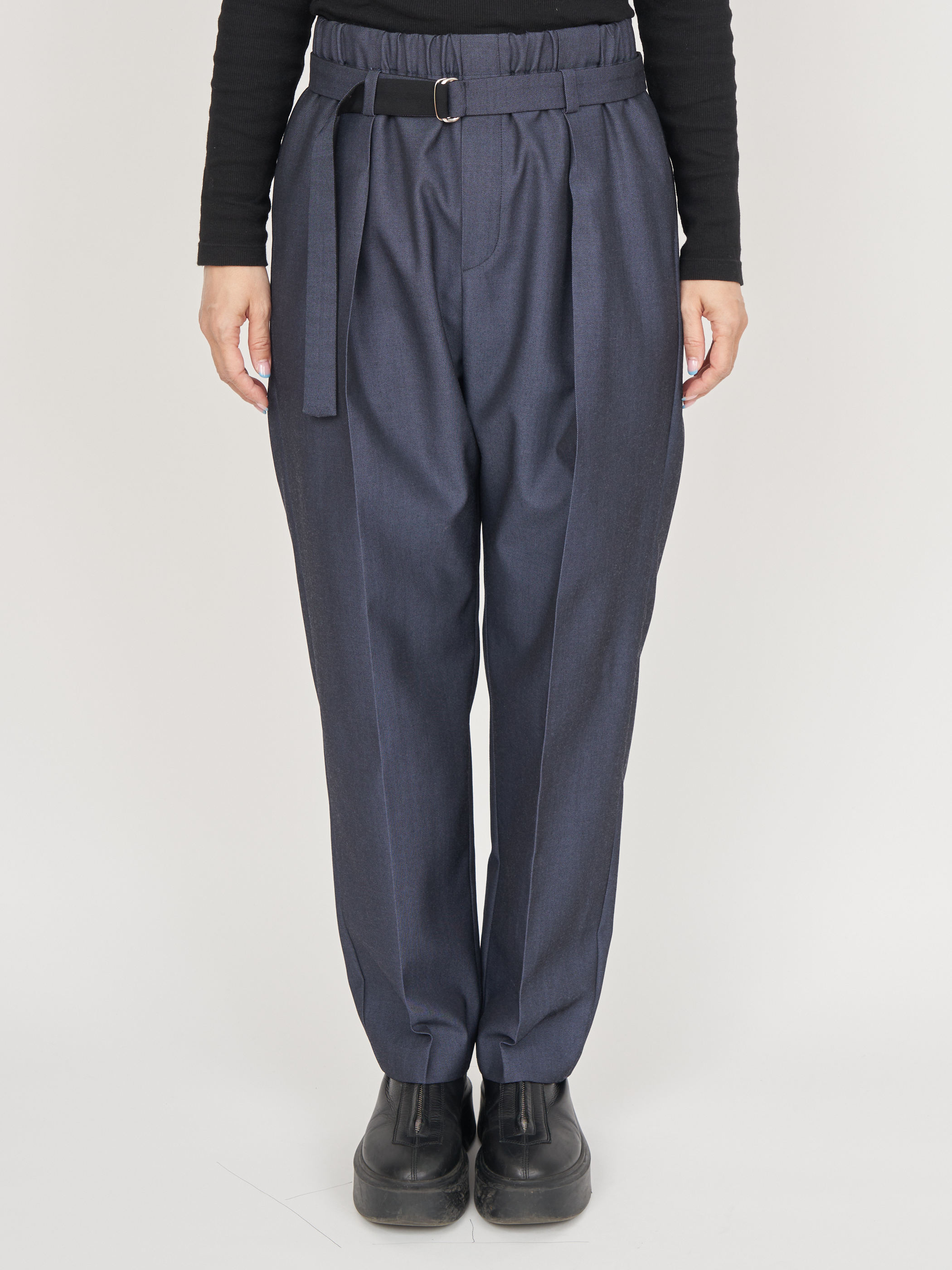 【受注商品】standard slacks pants・NAVY×BLACK