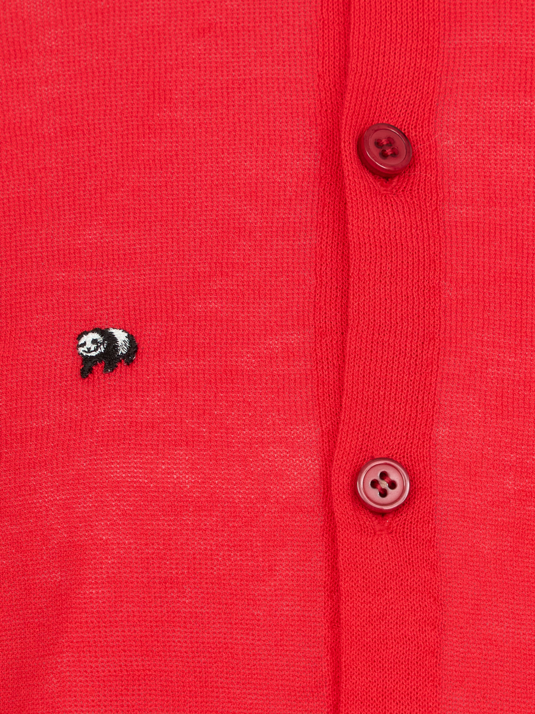 【受注商品】mini pandas summer cardigan・RED×WINE 【受注商品】mini pandas summer cardigan・RED×WINE