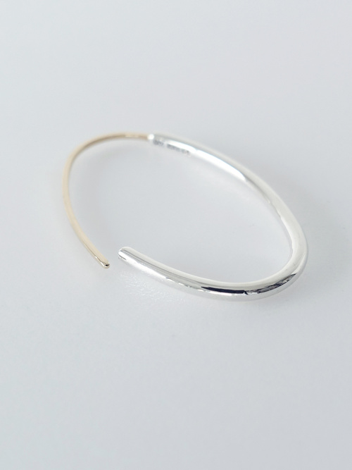 〈GEOMETRIC〉oval earring L