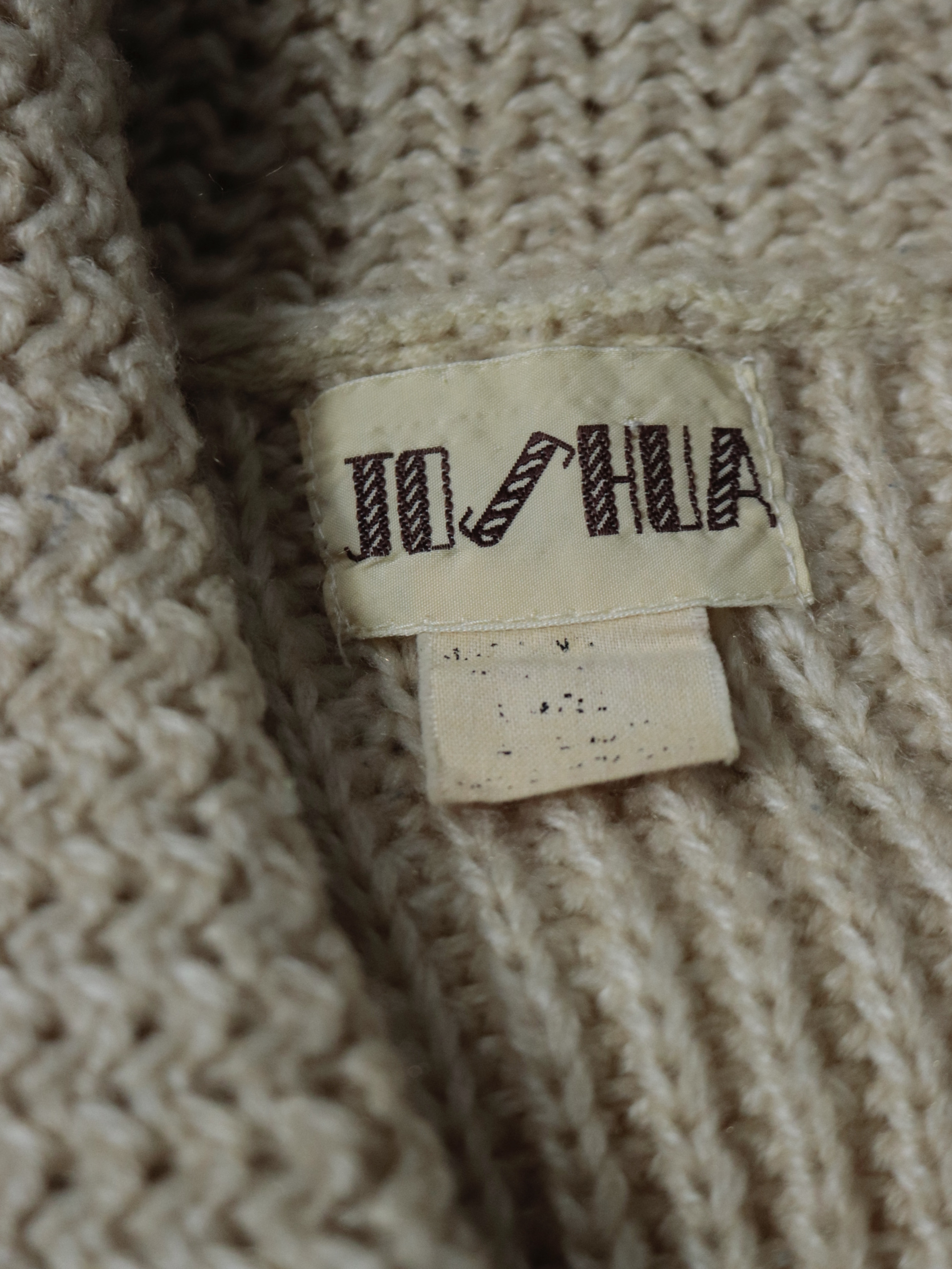 1980's Shawl Collar Knitting Cardigan
