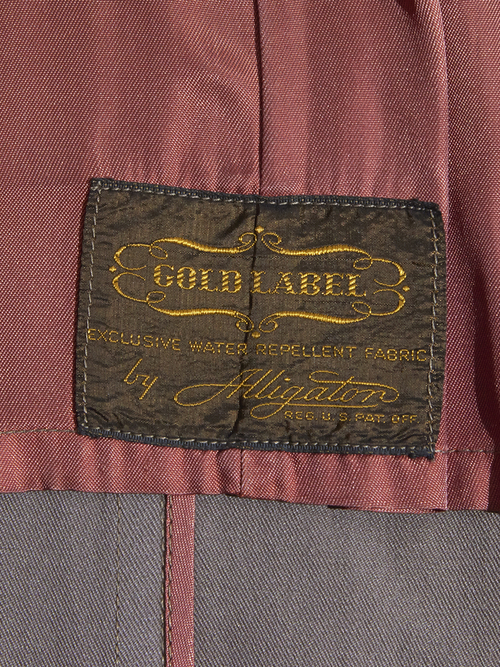1940s "Alligator" wool gabadine coat -BEIGE-