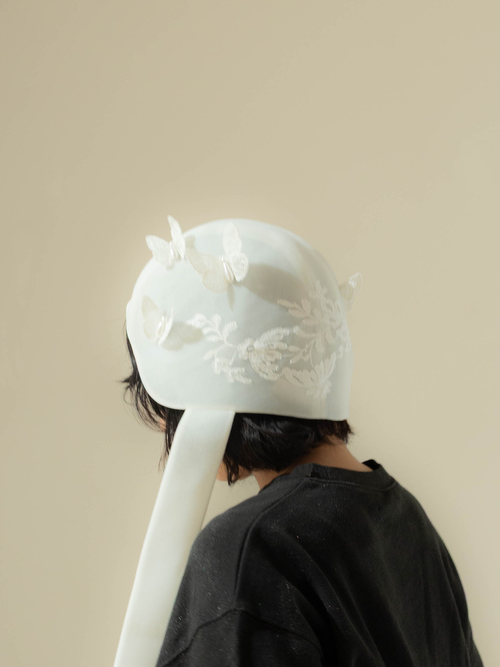 butterfly lace cap