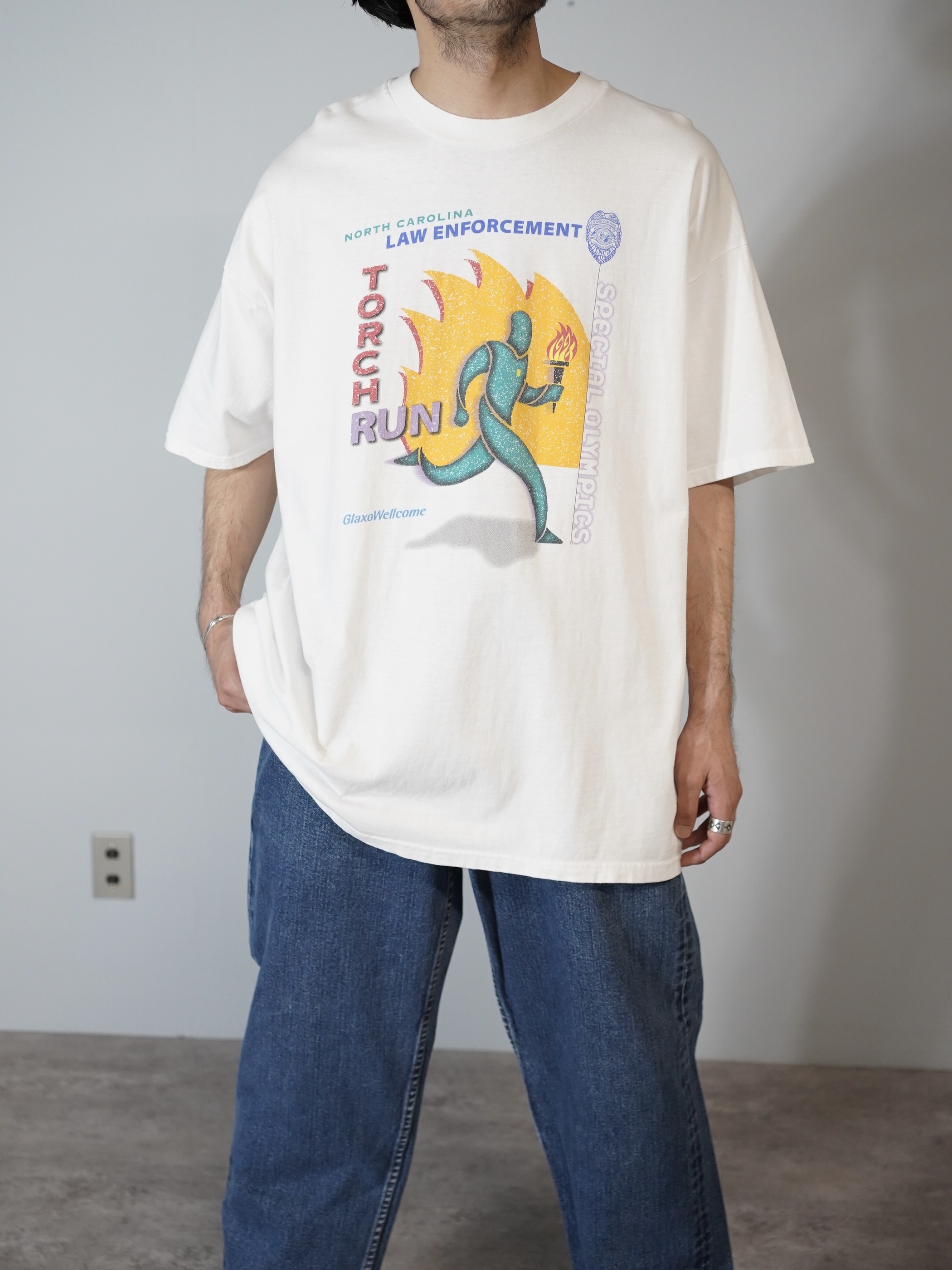 1990's- SPECIAL OLYMPICS 両面print T-shirt