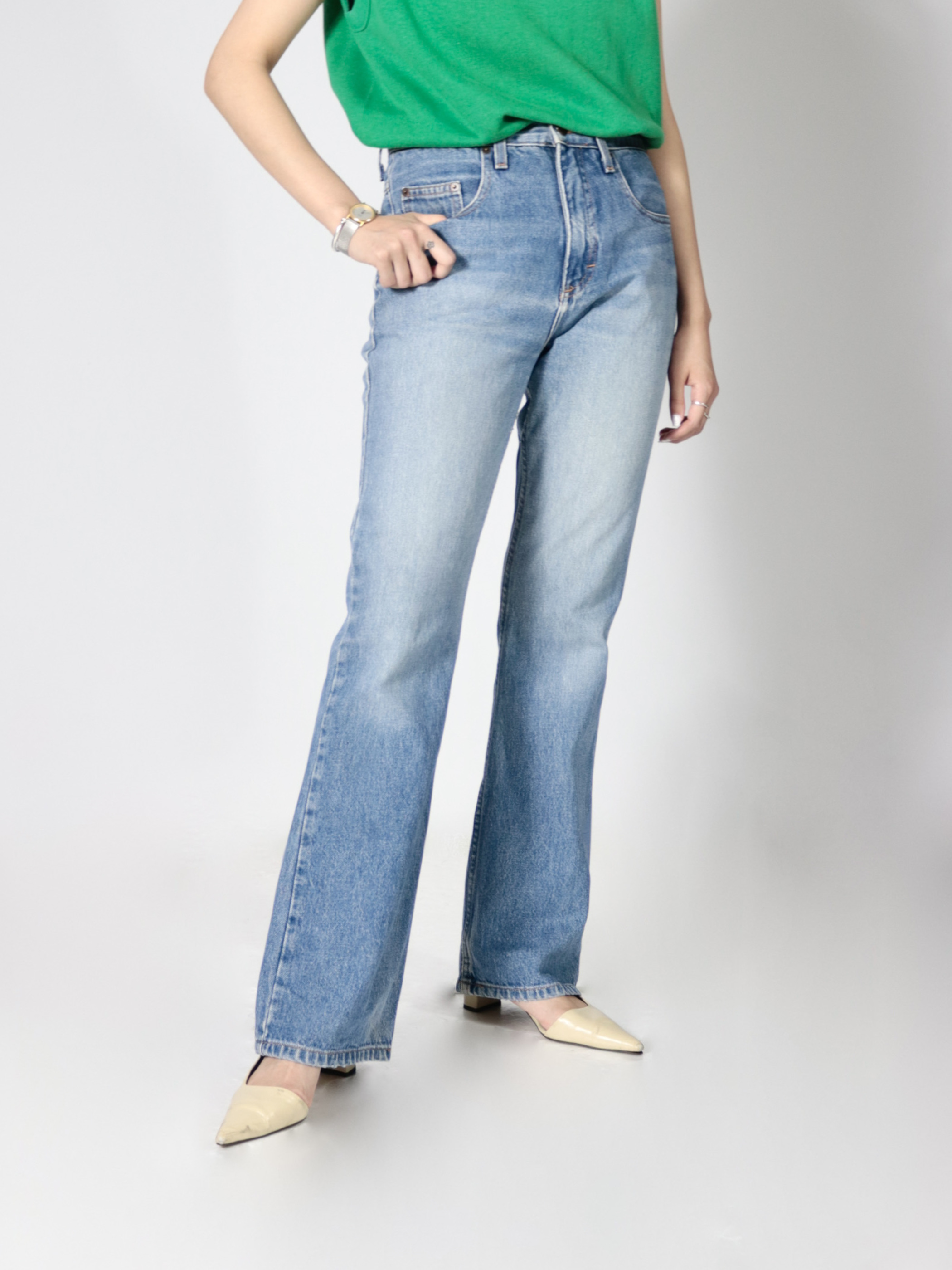 Flare Denim Pants - Arca vintage