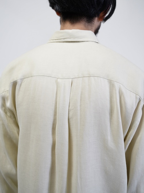 OLD SAKS FIFTH AVENUE 2p Linen shirt / Made in Hong Kong