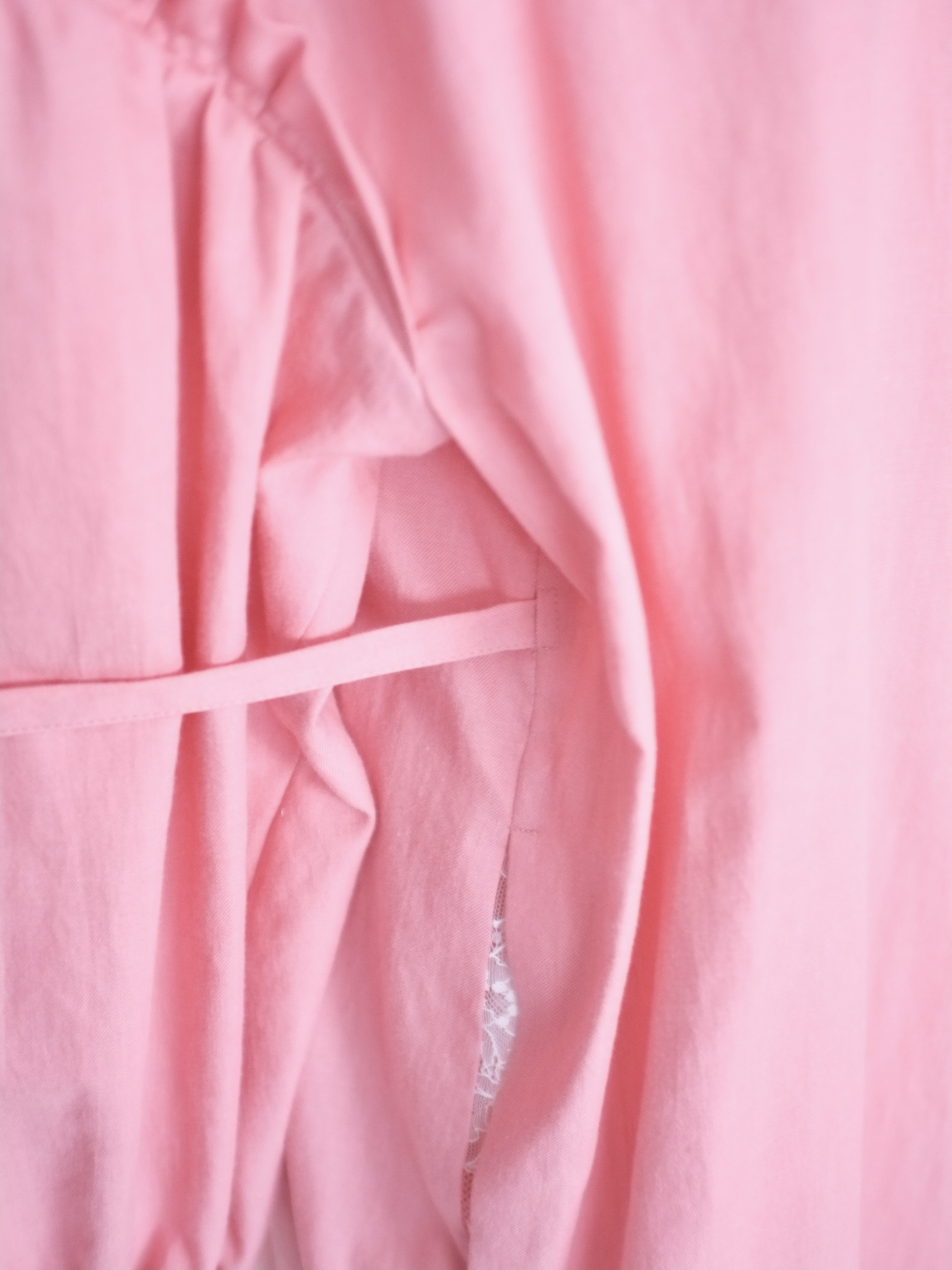  color denim wrap DRESS - col. pink