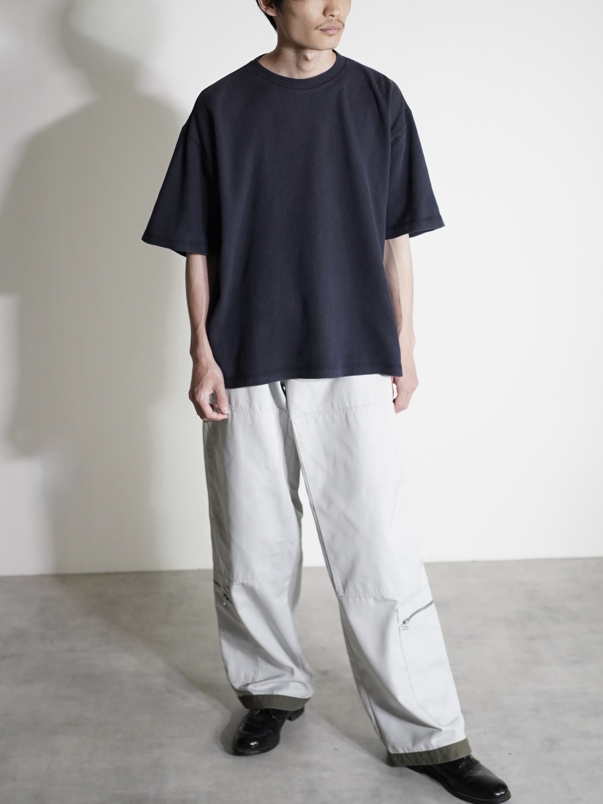 1990's JOCKEY 凹凸 fabric s/s T-shirt