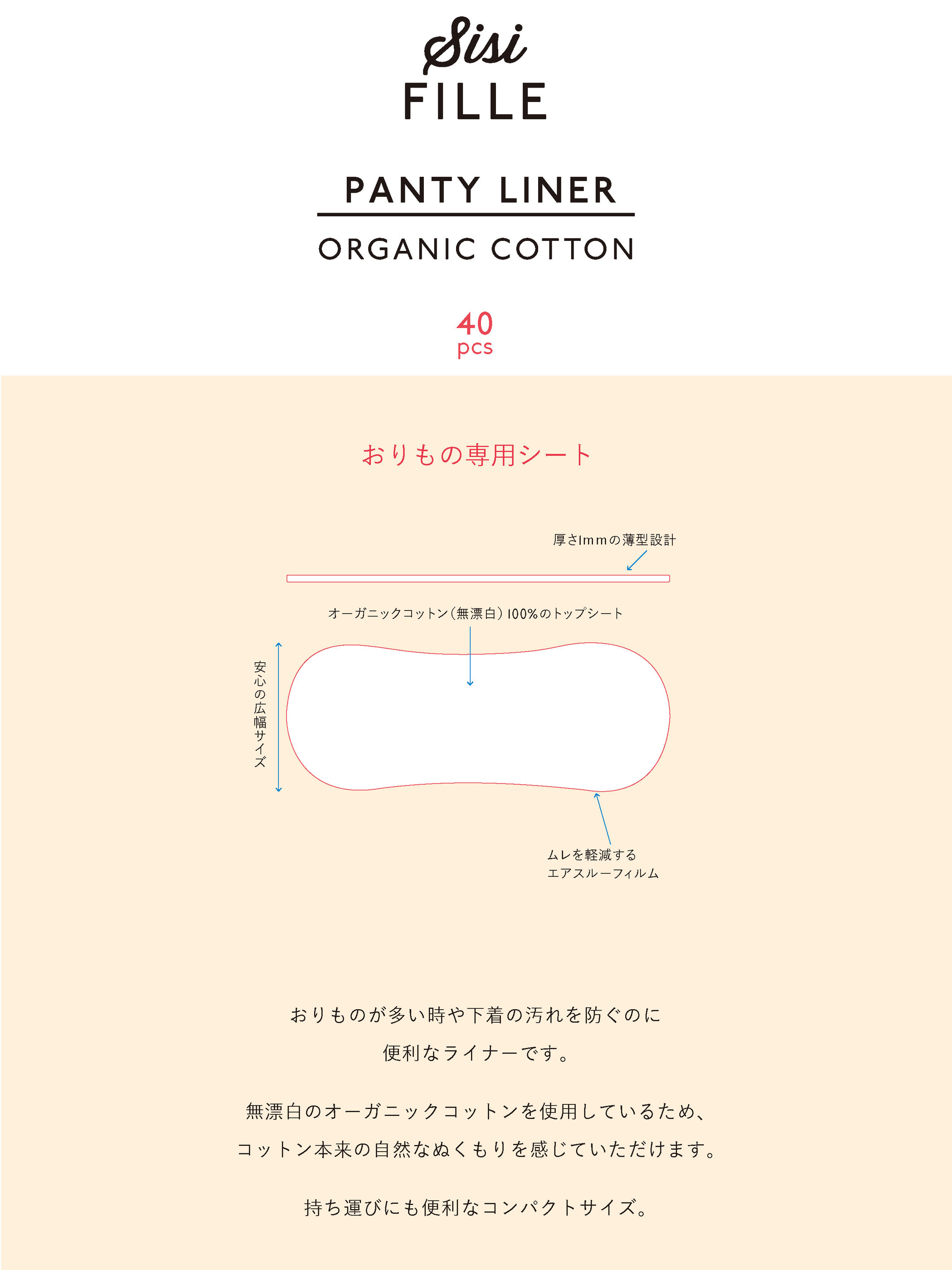 PANTY LINER / おりもの専用シート