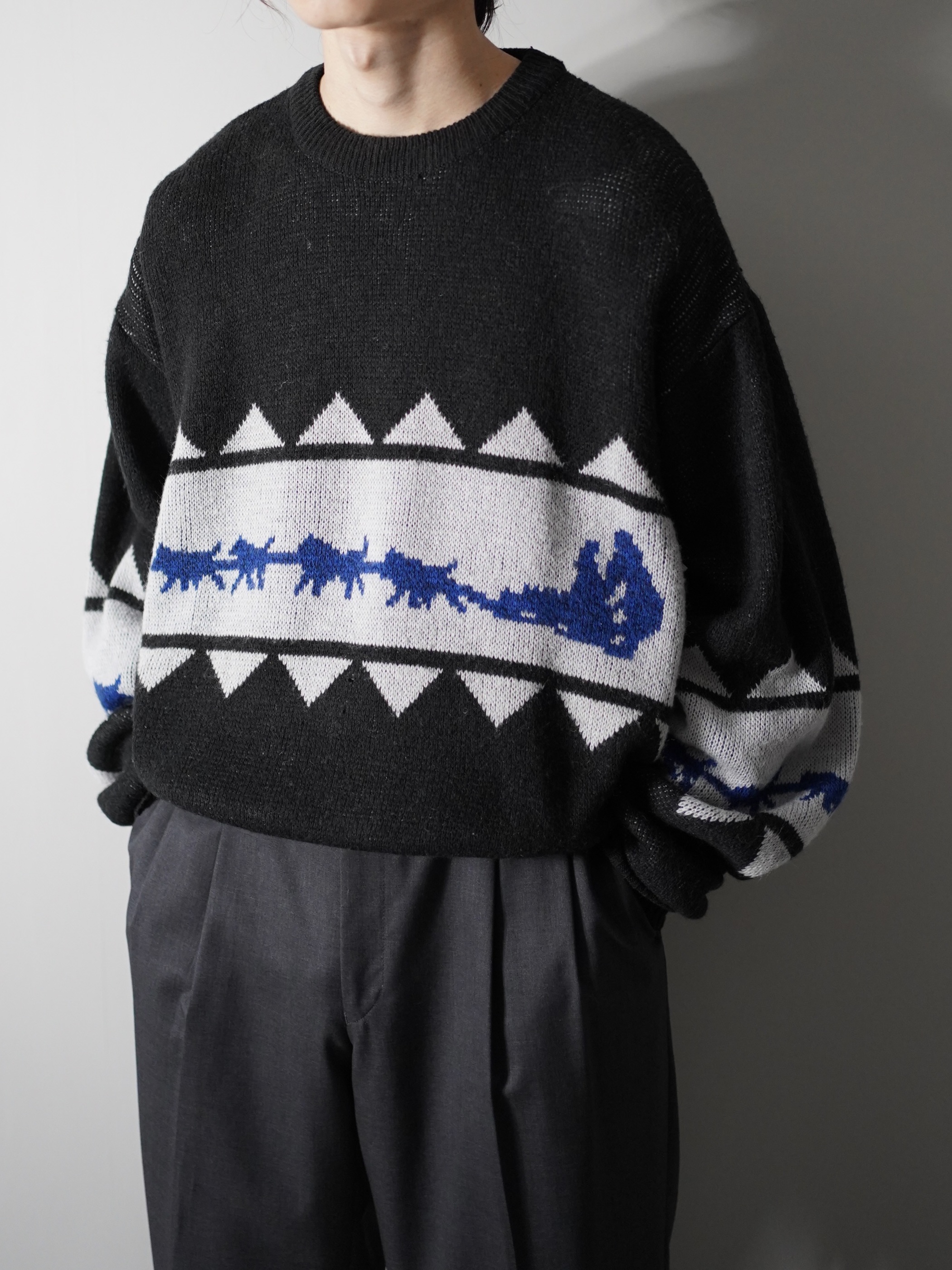 1990's JOCKEY Acryl knit design sweater