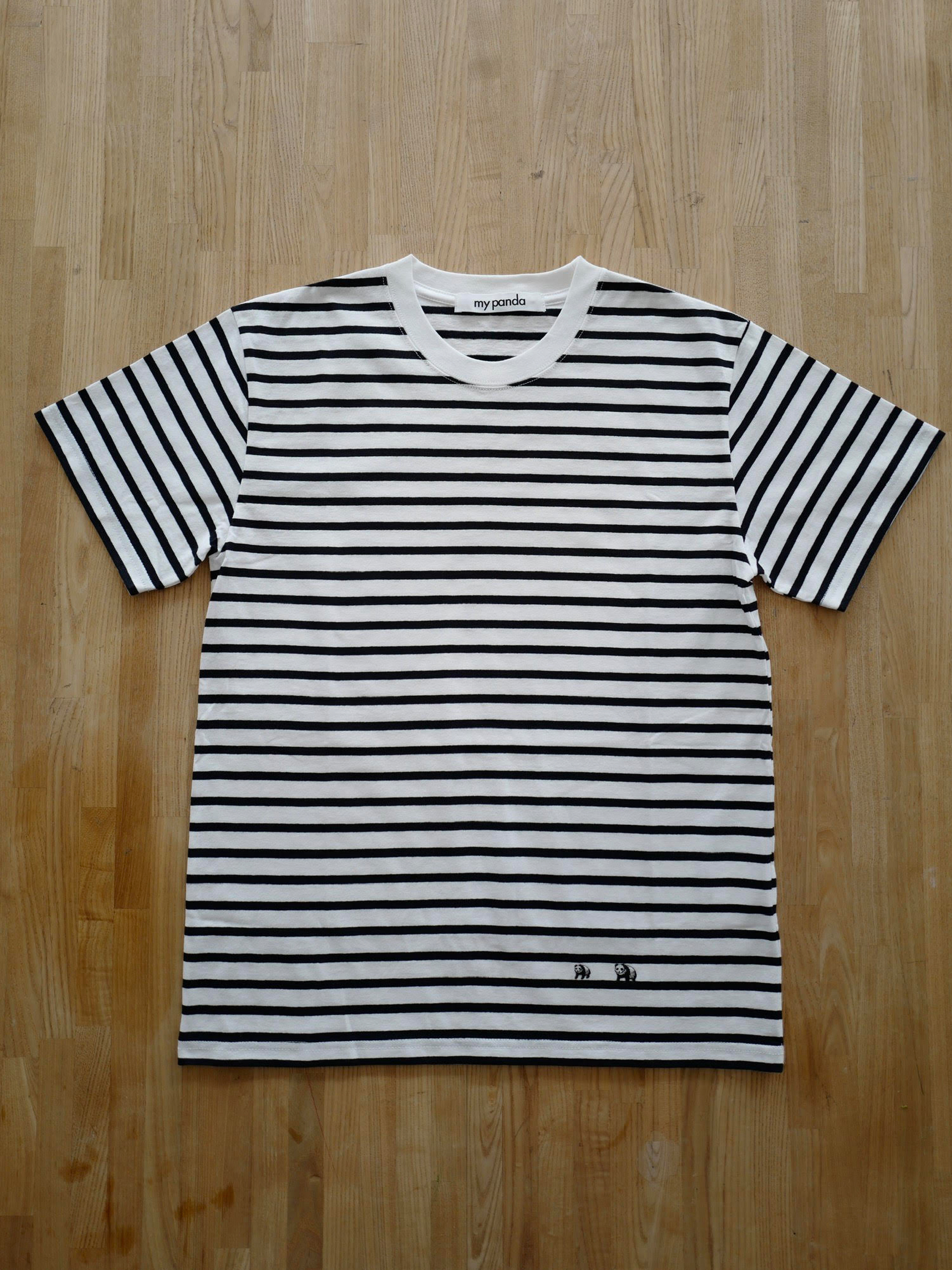 親子PANDA T-shirt(裾ver.)・WHITE×BLACK