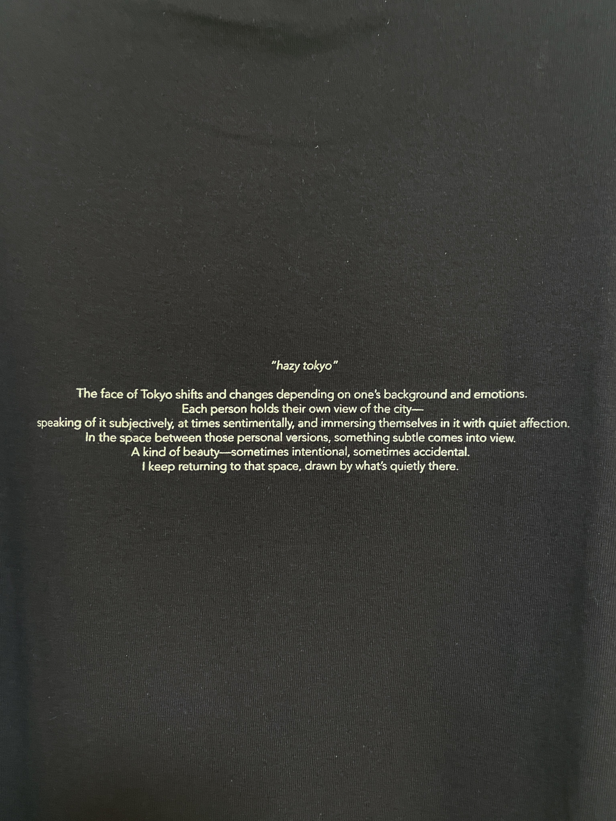 "hazy tokyo" concept photo L/S T-shirt