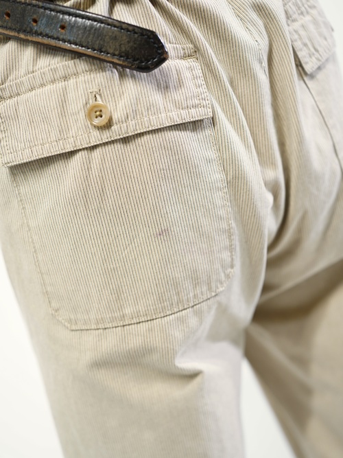00's BANANA REPUBLIC Cotton stripe trousers / Made in India