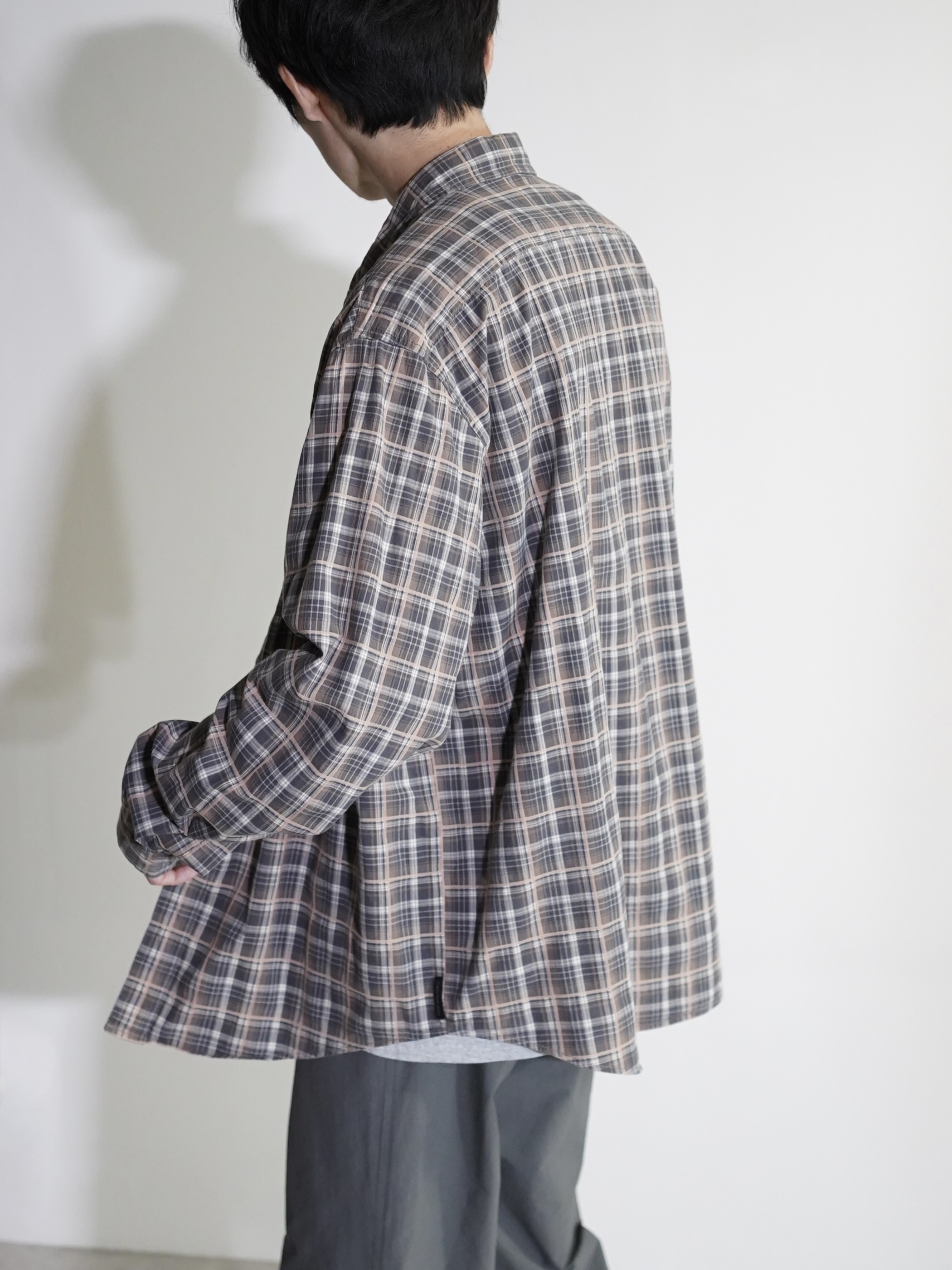 1990's Calvin Klein Cotton Elastane L/S check shirt