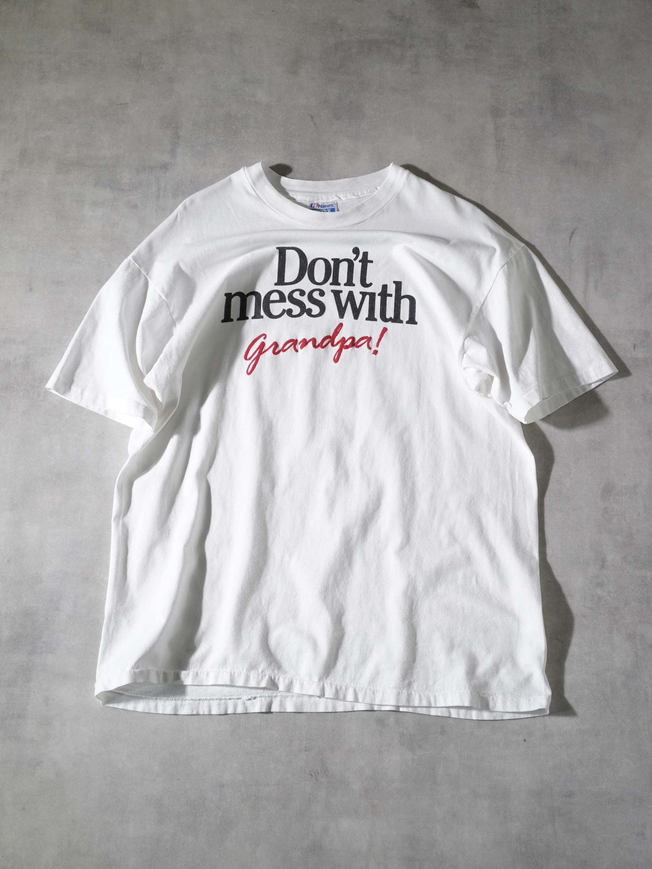 1990's Don't mess with grandpa! Print T-shirt / Made in USA