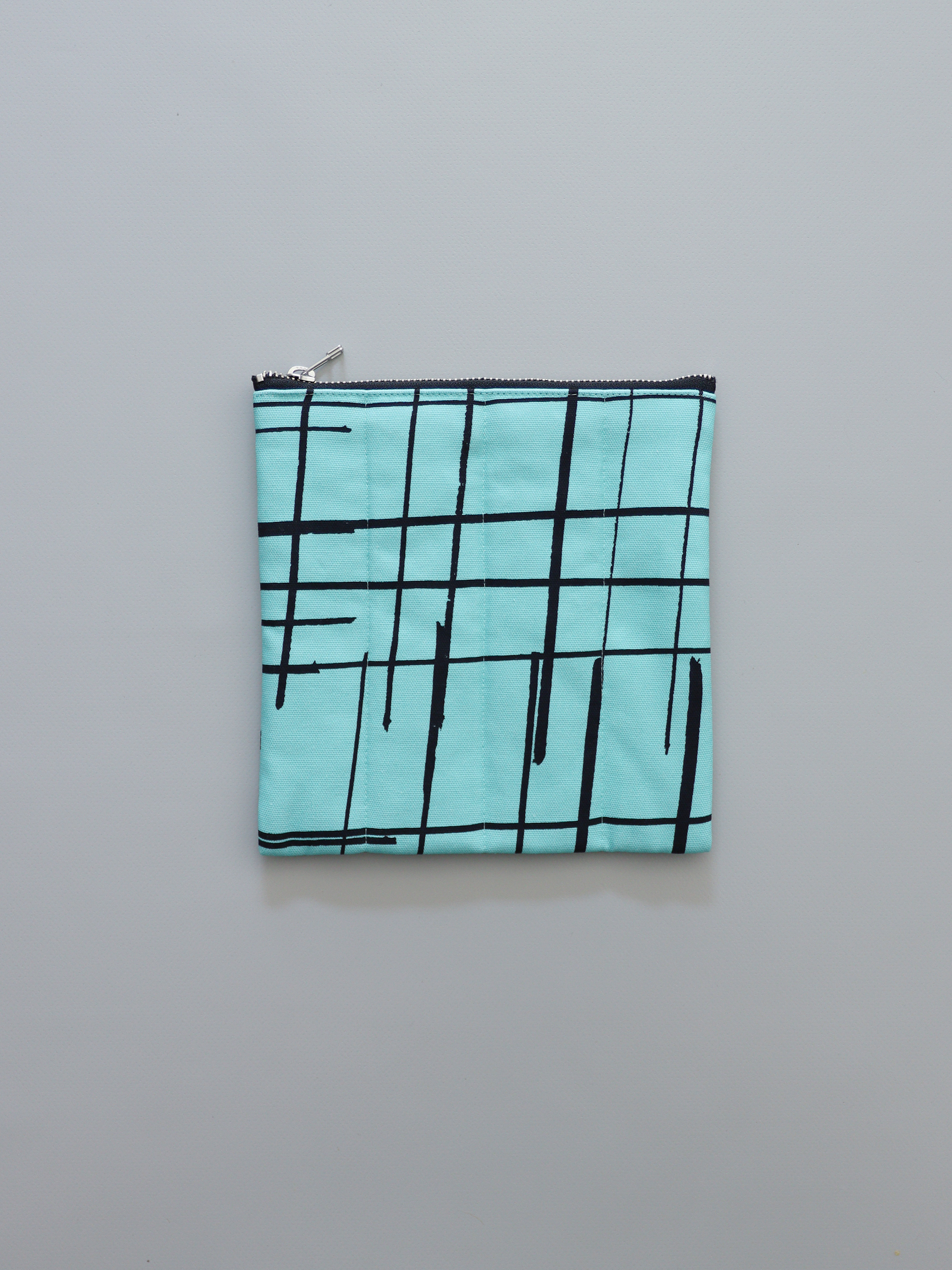 Plaid Quilted Zip Pouch
