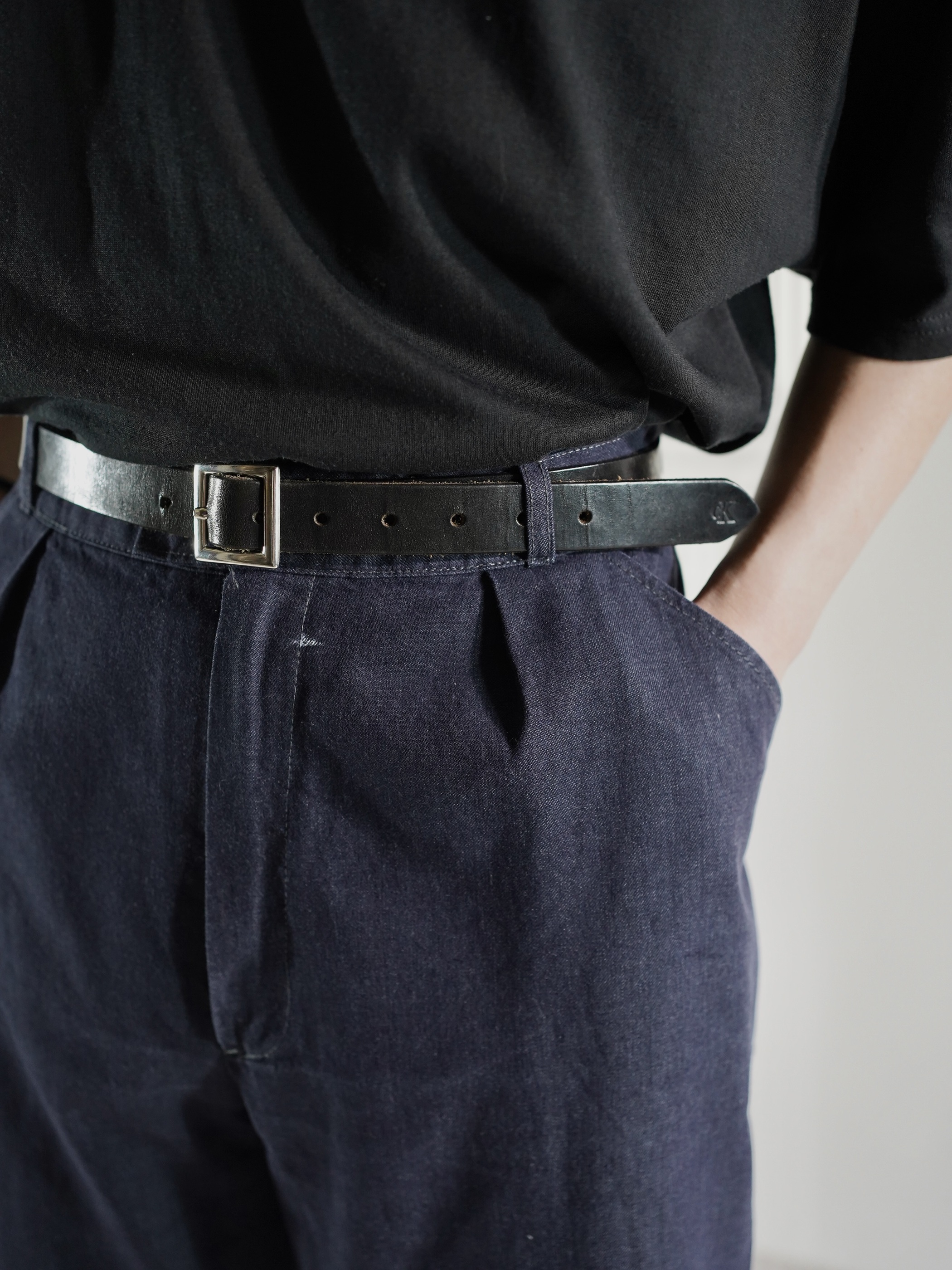 1980's- Euro Vintage tuck Twill Work pants / Garment Dye