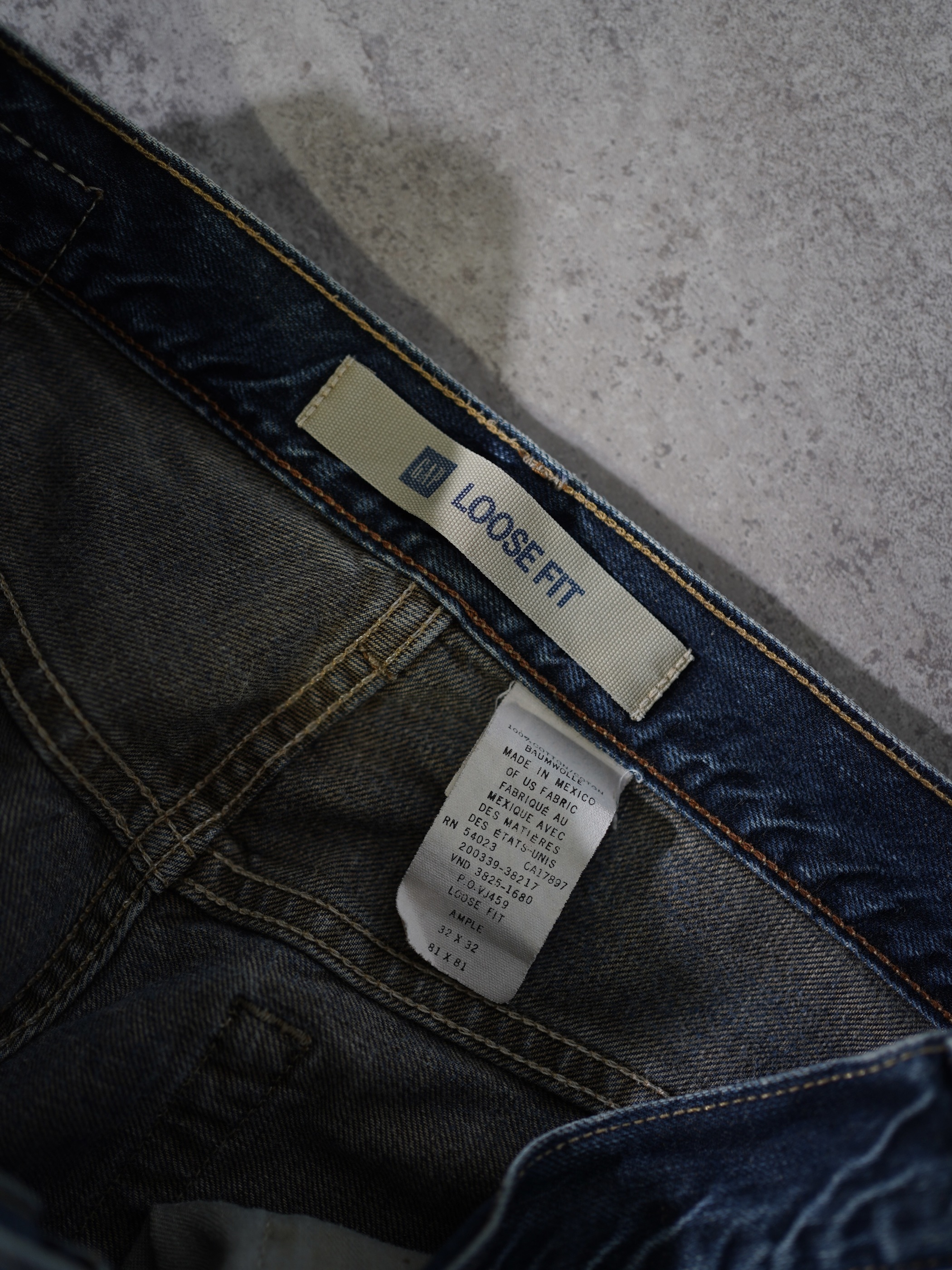 1990-00's GAP Loose fit Denim pants / Made in Mexico of US fabric