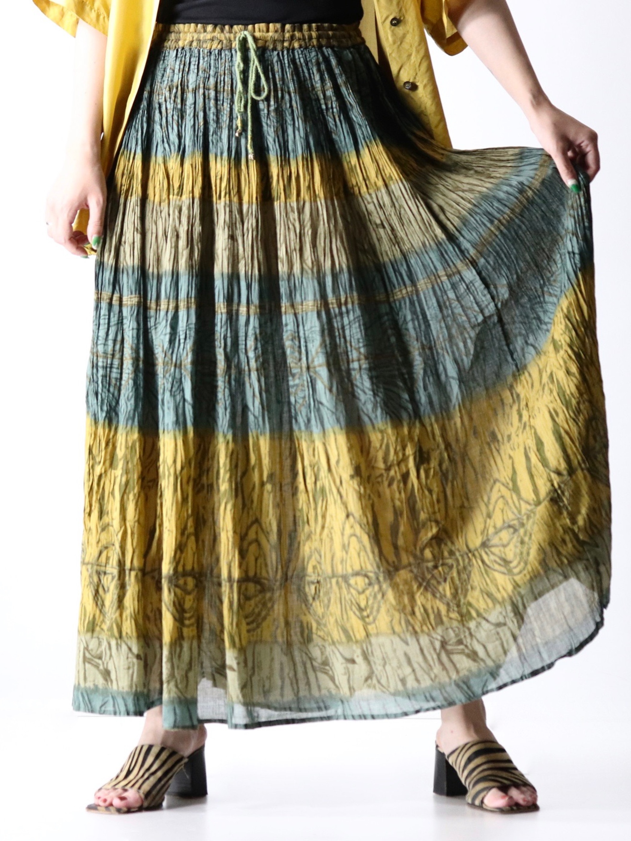 ethnic flare skirt