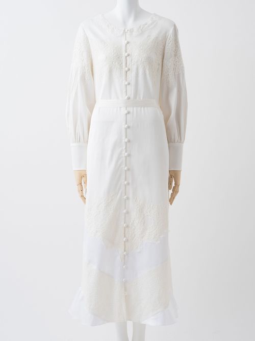 lace dress-white