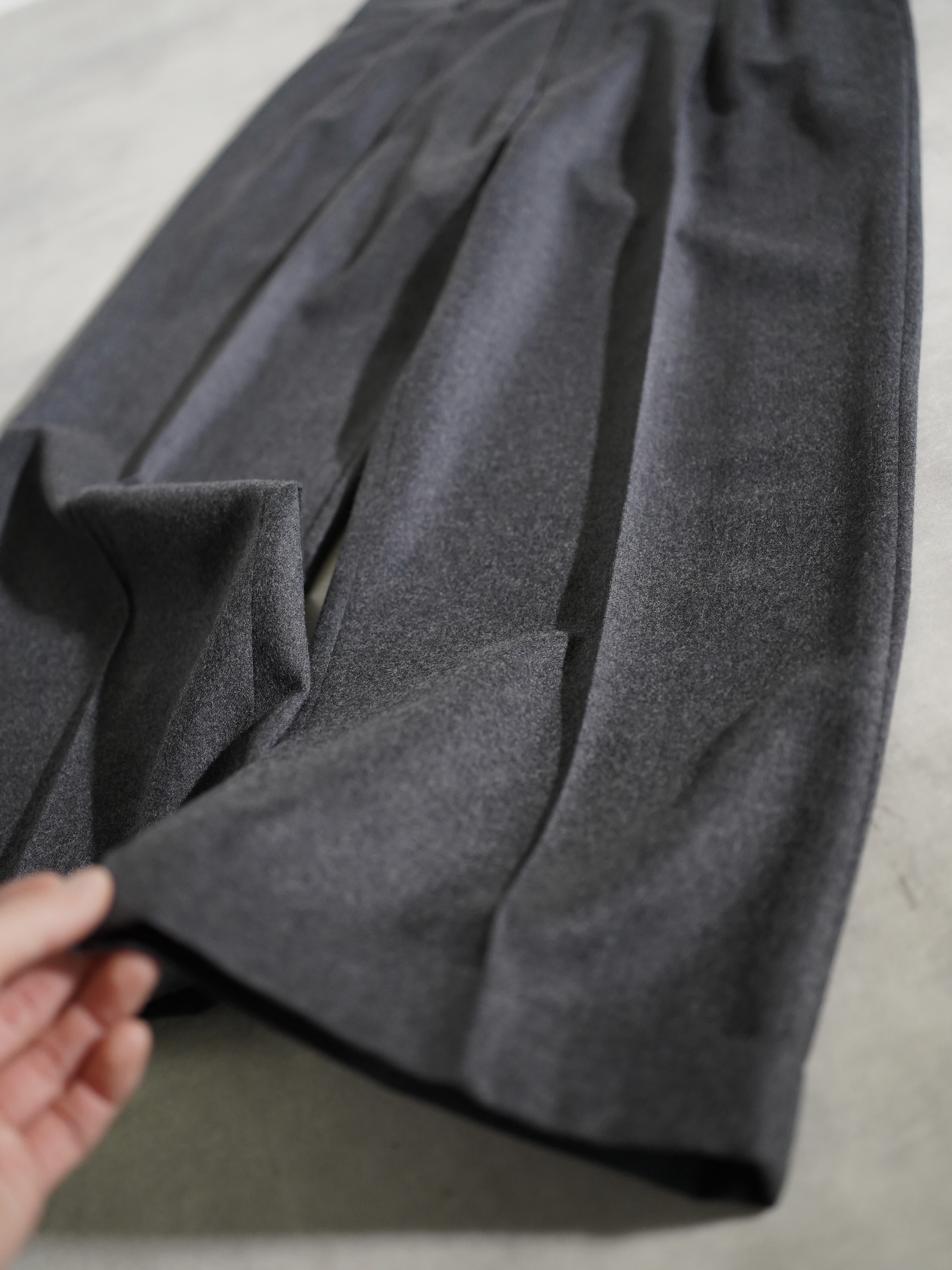 1980's METROPOLITAN VIEW for Litanus Pure virgin wool 2tuck dress trousers/Made in Italy