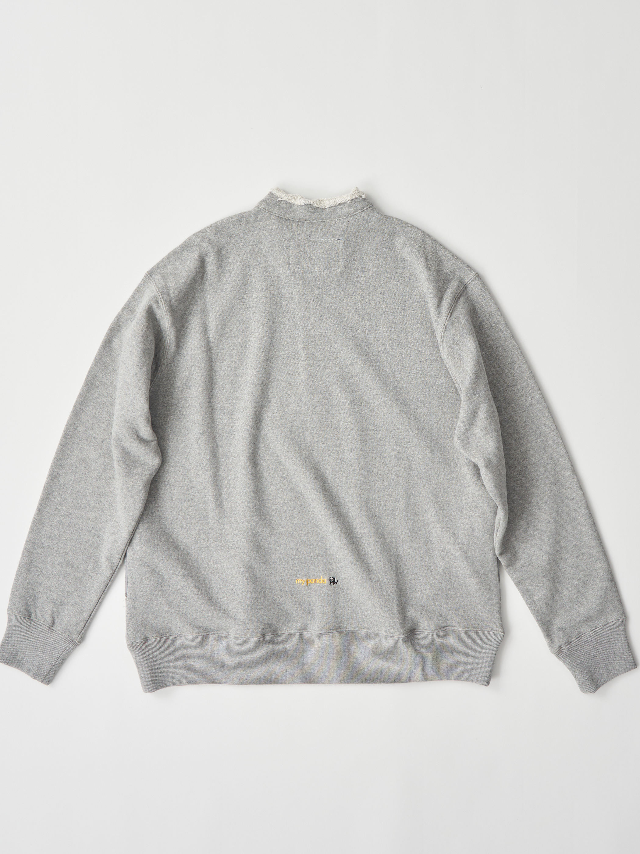 【受注商品】half zip sweat shirt・GRAY