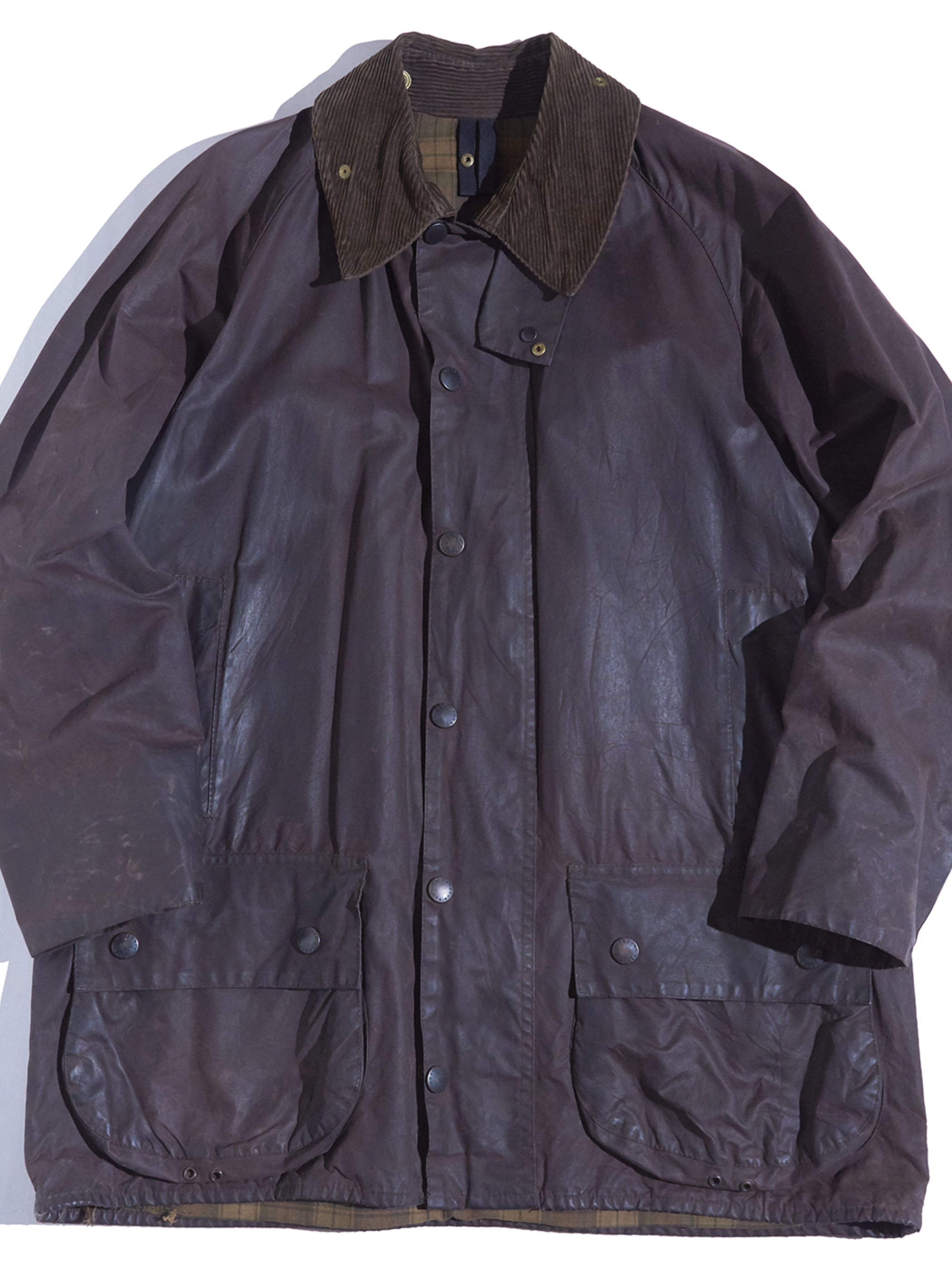 1995y "Barbour" 3warrant BEAUFORT oiled jacket -BROWN-