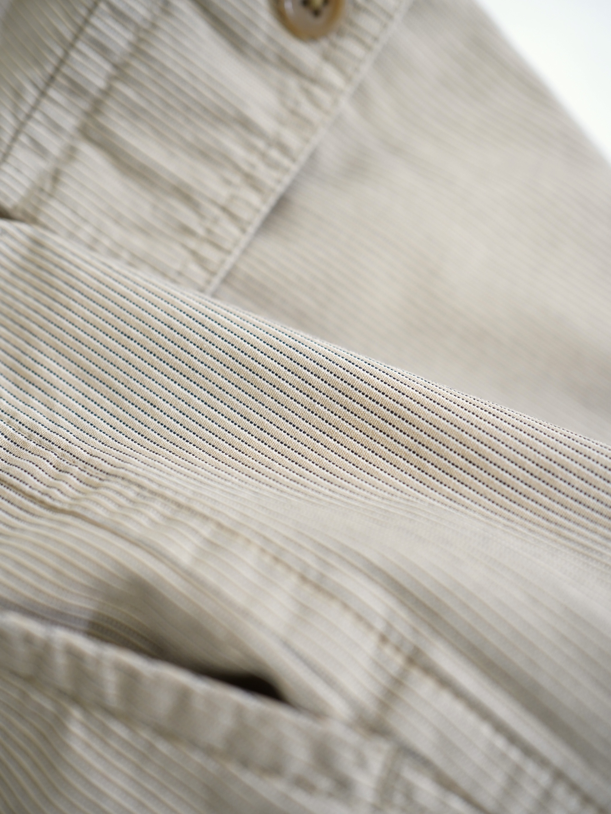 00's BANANA REPUBLIC Cotton stripe trousers / Made in India