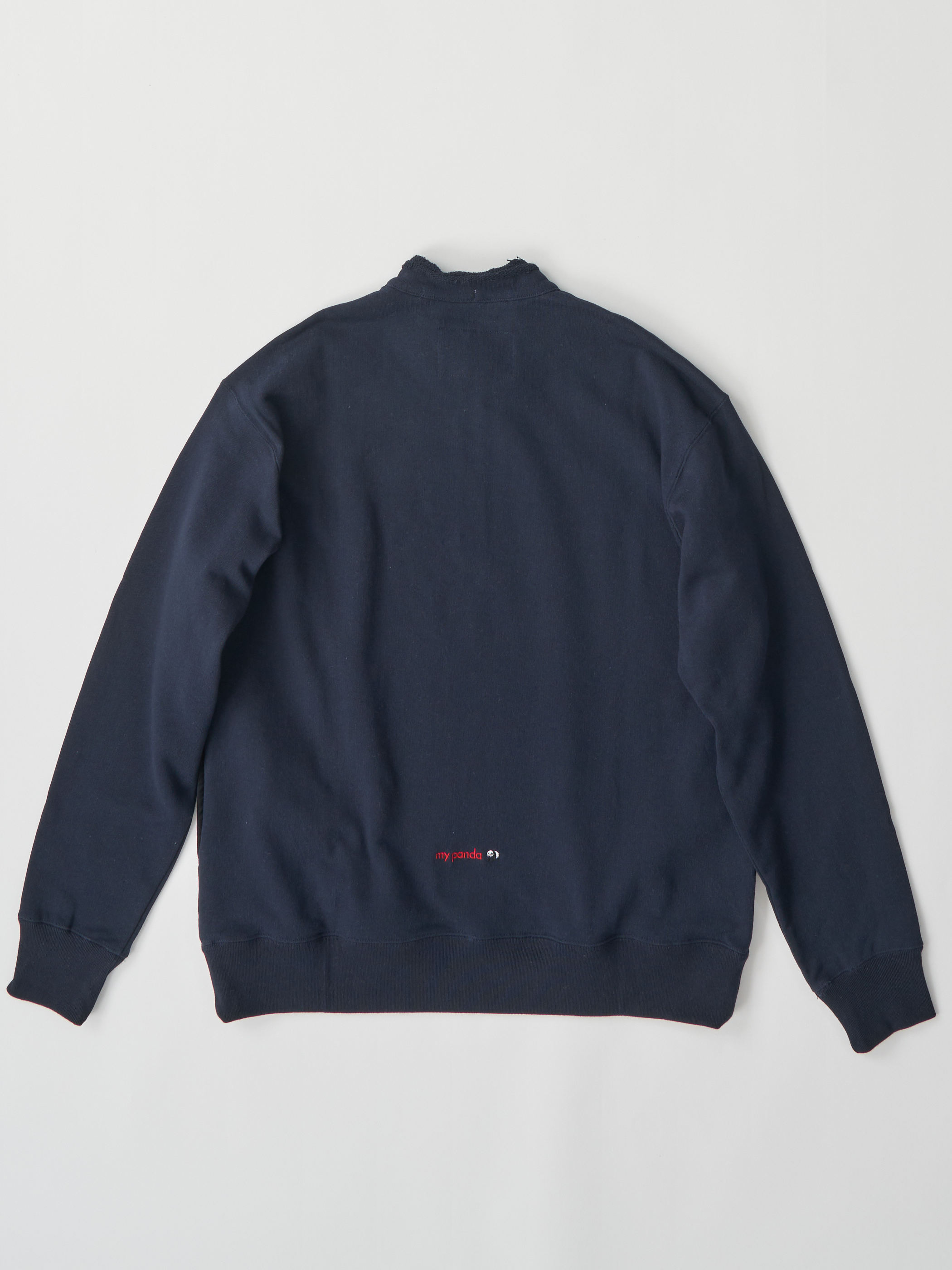 【受注商品】half zip sweat shirt・NAVY