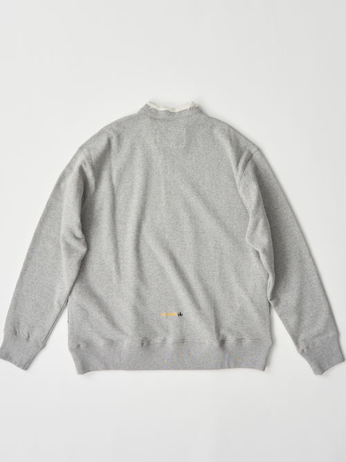 【受注商品】half zip sweat shirt・GRAY