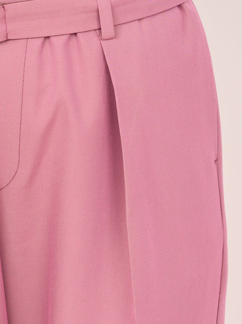 【受注商品】standard slacks pants・PINK×BROWN