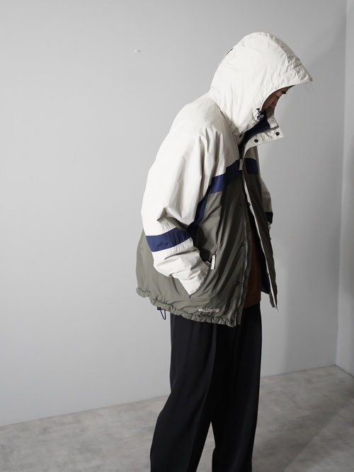 1990-00's Nylon shell padding hooded jacket