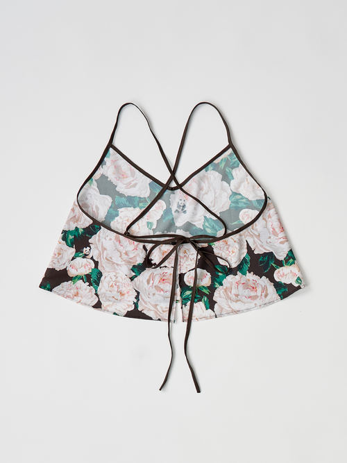 【受注商品】panda printed camisole・BLACK