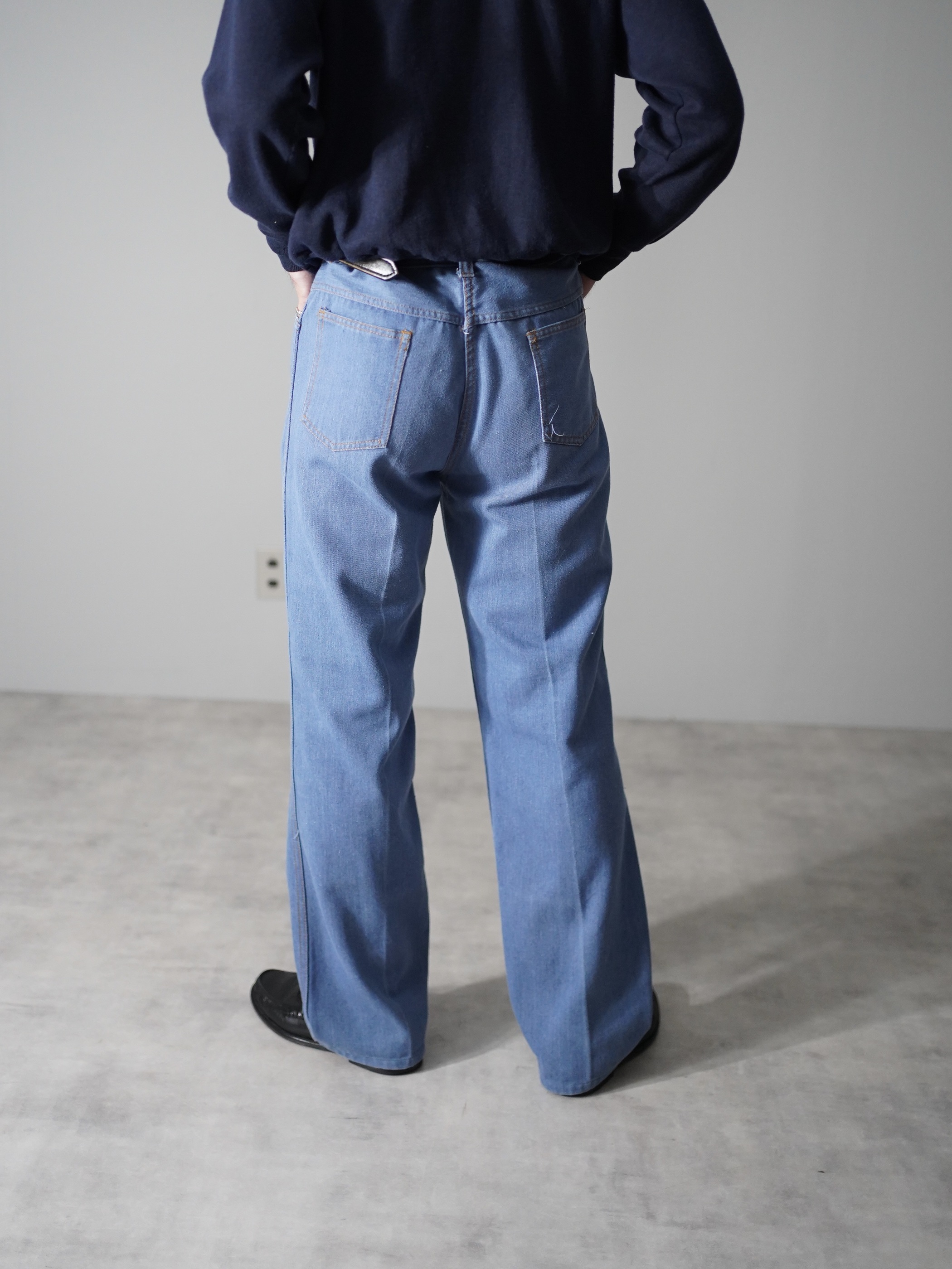 1970-80's Poly cotton denim pants