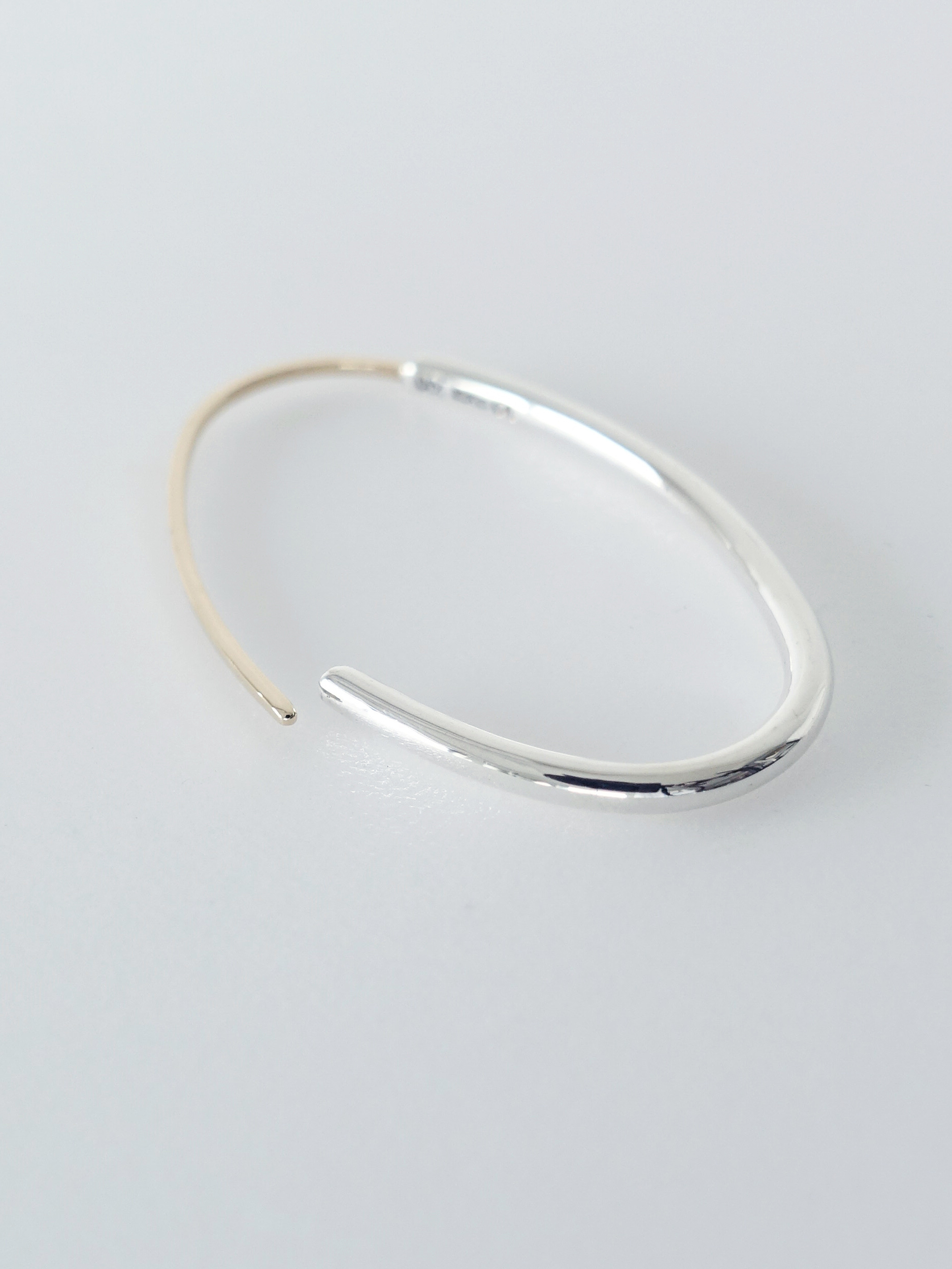〈GEOMETRIC〉oval earring L