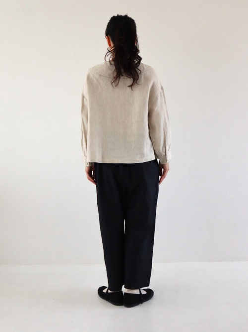 シンプルワイドパンツ２　黒